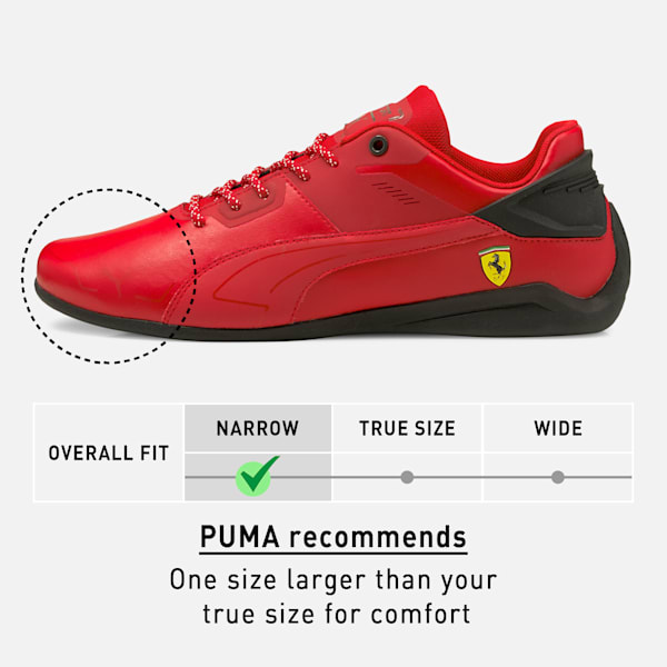 Ferrari Drift Cat Delta Unisex Sneakers, Rosso Corsa-Puma Black, extralarge-IND