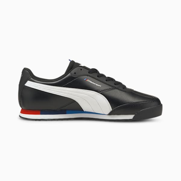 BMW M Motorsport Roma Via Motorsport Men's Sneakers, Puma Black-Puma White, extralarge