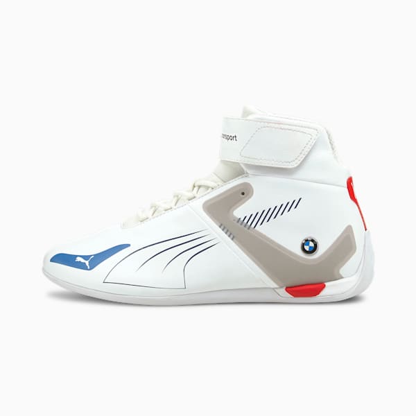 BMW M Motorsport A3ROCAT Unisex Sneakers, Puma White-Strong Blue-Fiery Red, extralarge-IND