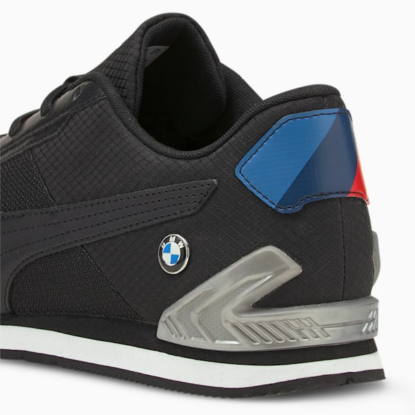 BMW M Motorsport Track Racer Motorsport Sneakers, Puma Black-Puma Silver, extralarge