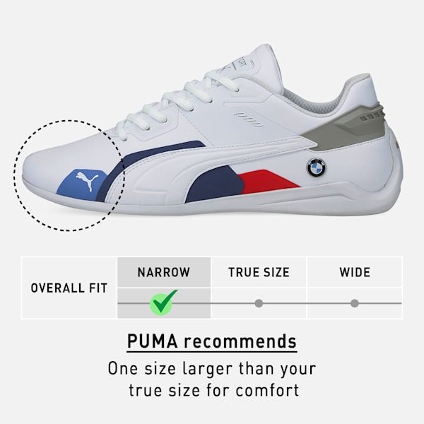 BMW M Motorsport Drift Cat Delta Sneakers, Puma White-Puma White, extralarge-IND