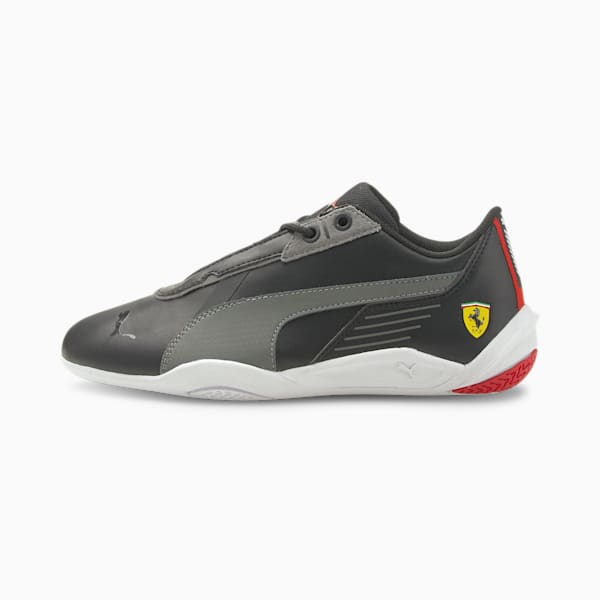 Ferrari R-Cat Machina Youth Sneakers, Puma Black-Smoked Pearl-Puma White, extralarge-IND