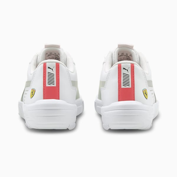 Scuderia Ferrari R-Cat Machina Kids' Motorsport Shoes, Puma White-Puma White, extralarge-GBR