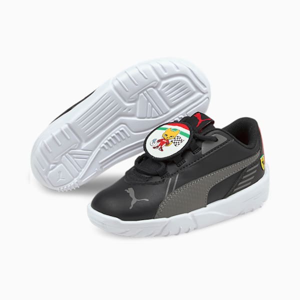 Scuderia Ferrari R-Cat Machina Babies' Motorsport Shoes, Puma Black-Puma White, extralarge-GBR