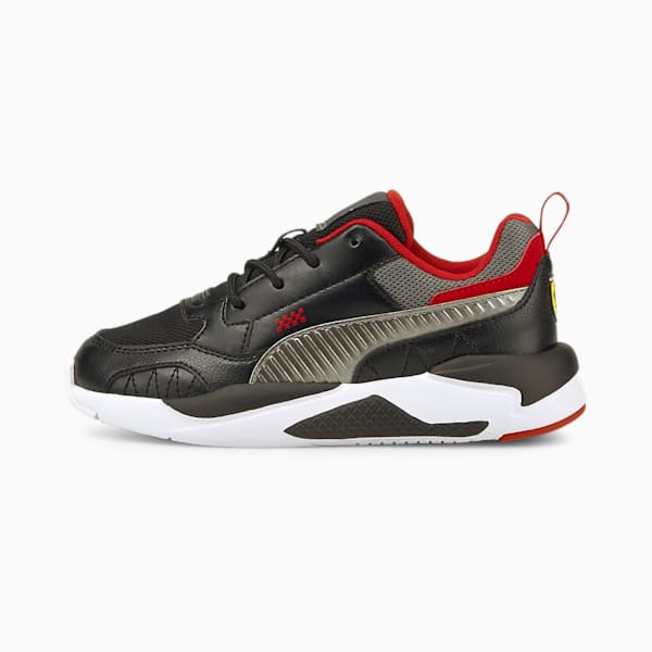 Ferrari X-Ray Kid's Sneakers, Puma Black-Smoked Pearl