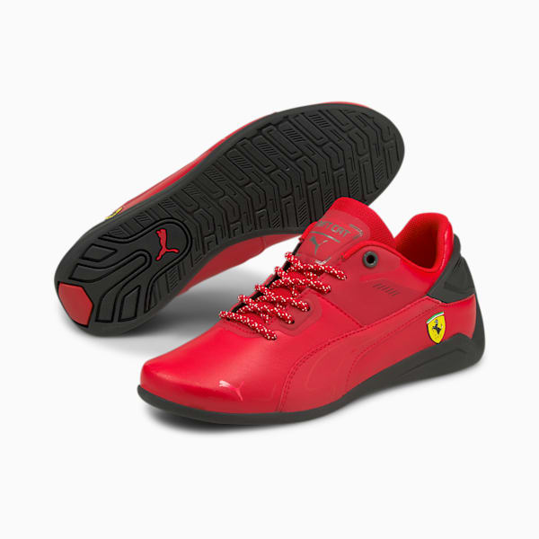 Ferrari Drift Cat Delta Youth Motorsport Sneakers, Rosso Corsa-Puma Black, extralarge-IND