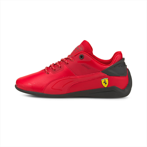 Ferrari Drift Cat Delta Youth Motorsport Sneakers, Rosso Corsa-Puma Black, extralarge-IND