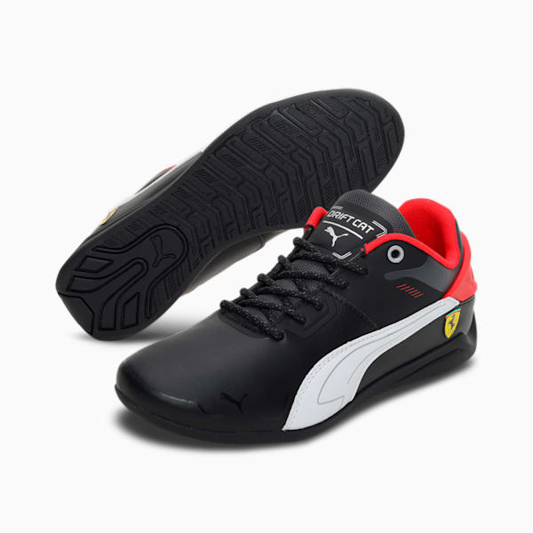 Ferrari Drift Cat Delta Youth Motorsport Sneakers, Puma Black-Puma White, extralarge-IND