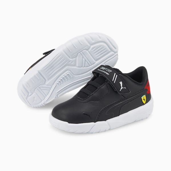 Scuderia Ferrari Drift Cat Delta Toddler Motorsport Shoes, Puma Black-Rosso Corsa, extralarge