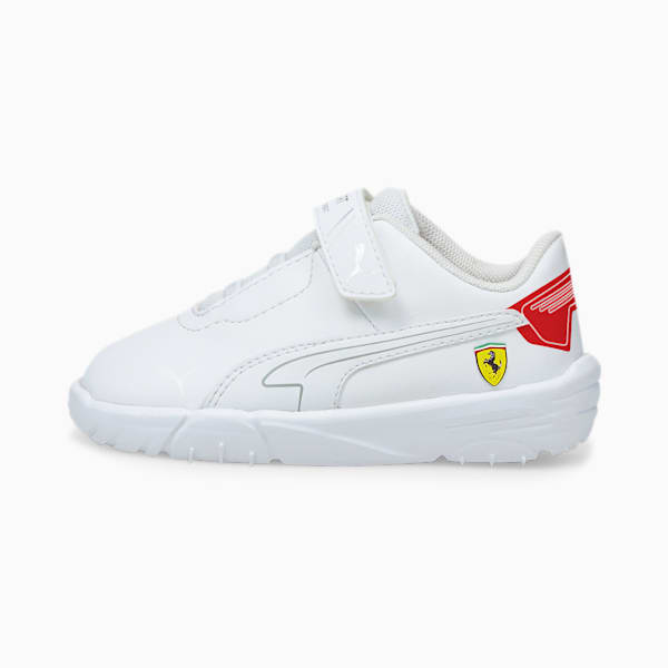 Tenis de automovilismo para bebés Scuderia Ferrari Drift Cat Delta, Puma White-Rosso Corsa, extralarge