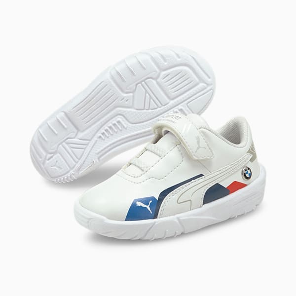 BMW M Motorsport Drift Cat Delta Toddler Motorsport Shoes, Puma White-Puma White, extralarge