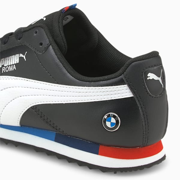 BMW M Motorsport Roma Kid's Sneakers, Puma Black-Puma White, extralarge-IND