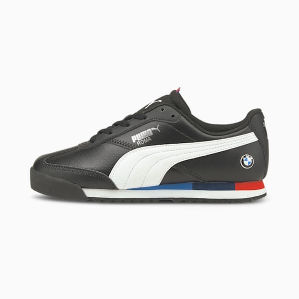 BMW M Motorsport Roma Kid's Sneakers, Puma Black-Puma White, extralarge-IND