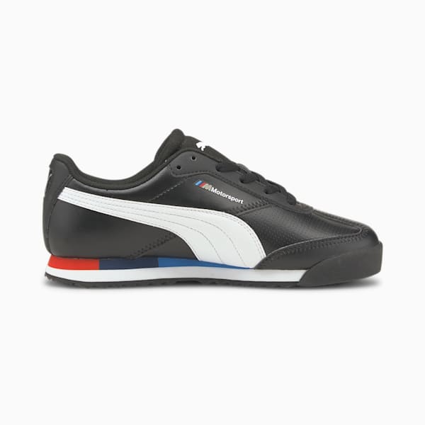 BMW M Motorsport Roma Kid's Sneakers, Puma Black-Puma White, extralarge-IND