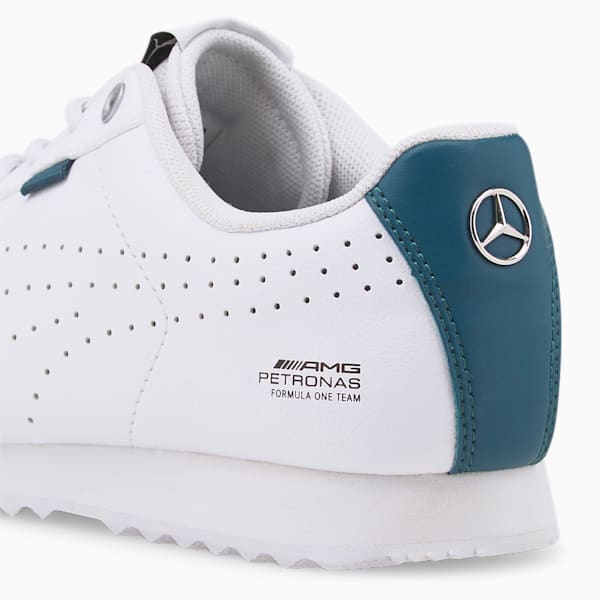Mercedes F1 Roma Via Motorsport Shoes Big Kids, Puma White-Blue Coral