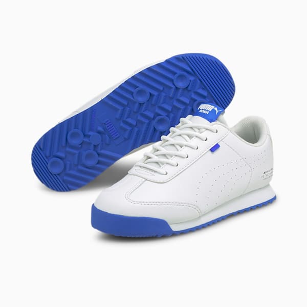 Mercedes AMG Petronas F1 Roma Via Perforated Kid's Sneakers, Puma White-Bluemazing, extralarge-IND