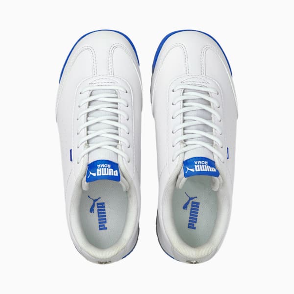 Mercedes AMG Petronas F1 Roma Via Perforated Kid's Sneakers, Puma White-Bluemazing, extralarge-IND