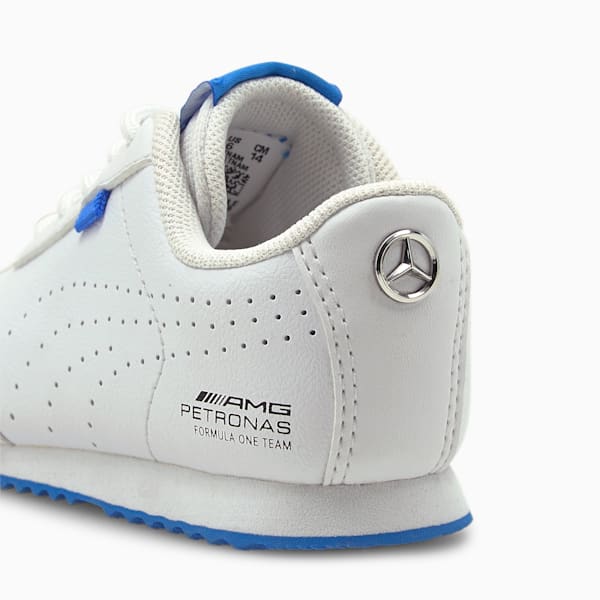 Mercedes F1 Roma Via Toddler Motorsport Shoes, Puma White-Bluemazing, extralarge