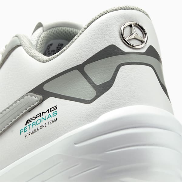 Mercedes AMG Petronas F1 Drift Cat Delta V Kid's Sneakers, Puma White-Mercedes Team Silver, extralarge-IND