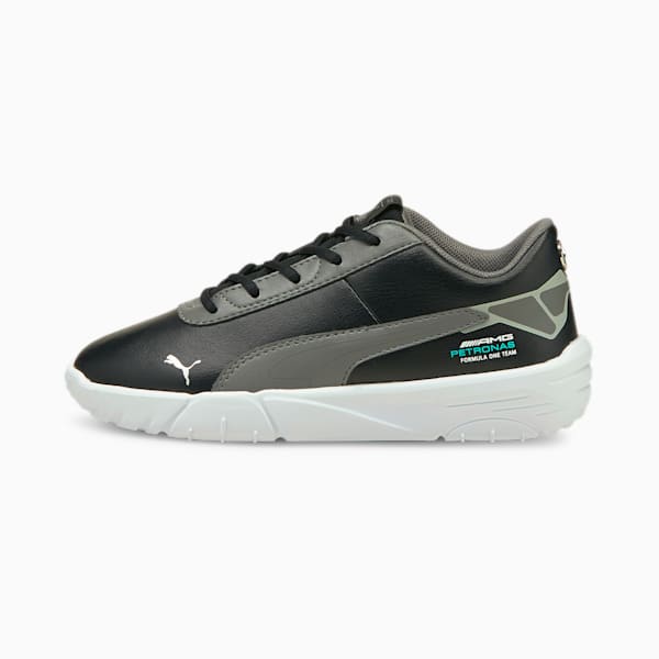 Mercedes AMG Petronas F1 Drift Cat Delta V Kid's Sneakers, Puma Black-Mercedes Team Silver, extralarge-IND