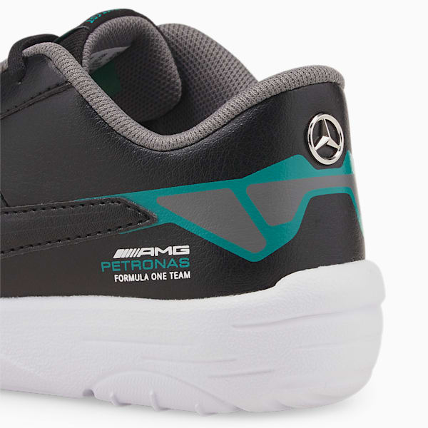 Mercedes F1 Drift Cat Delta V Kids' Motorsport Shoes, Puma Black-Spectra Green