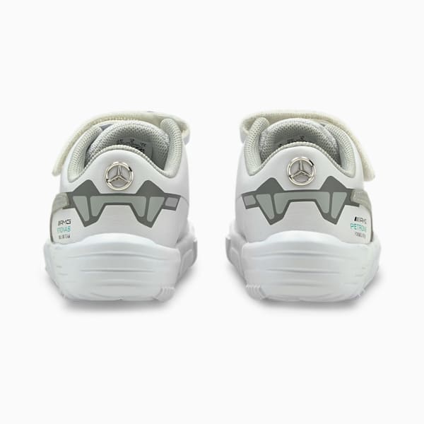 Mercedes F1 Drift Cat Delta Toddler Motorsport Shoes, Puma White-Mercedes Team Silver, extralarge