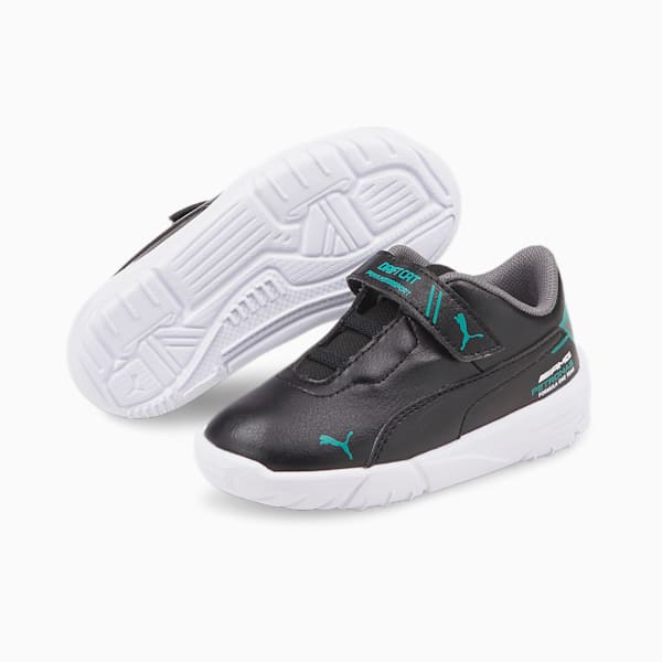 Tenis Bebés Mercedes F1 Drift Cat Delta Motorsport, Puma Black-Spectra Green, extralarge