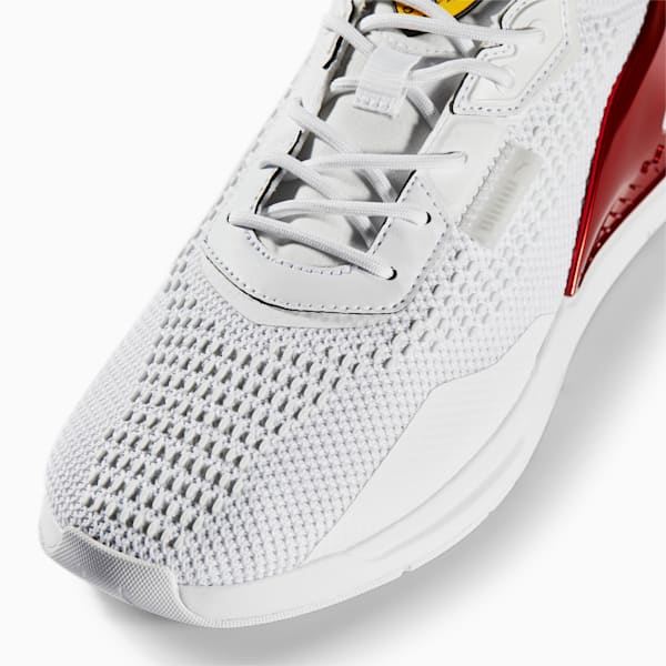 Zapatos de automovilismo Scuderia Ferrari IONSpeed, Puma White-Puma White-Rosso Corsa