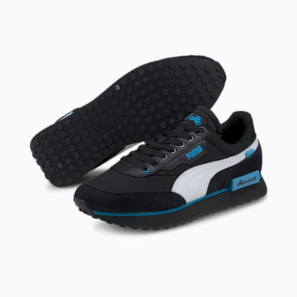 PUMA x CLOUD9 Future Rider Sneakers, Black-White-Bleu Azur, extralarge