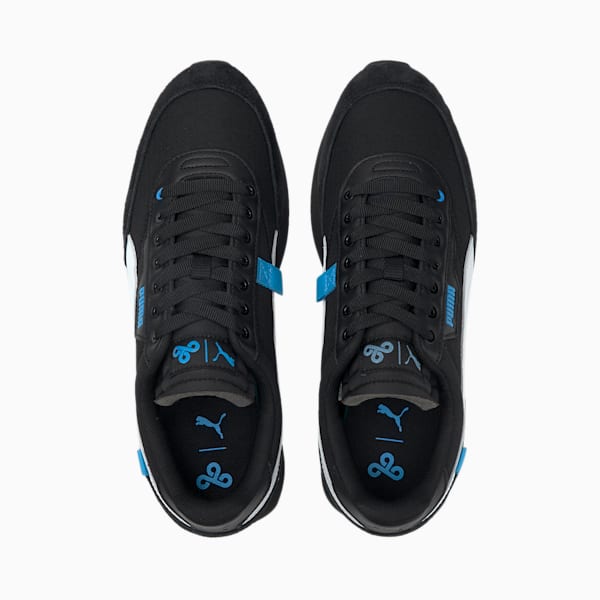PUMA x CLOUD9 Future Rider Sneakers, Black-White-Bleu Azur, extralarge