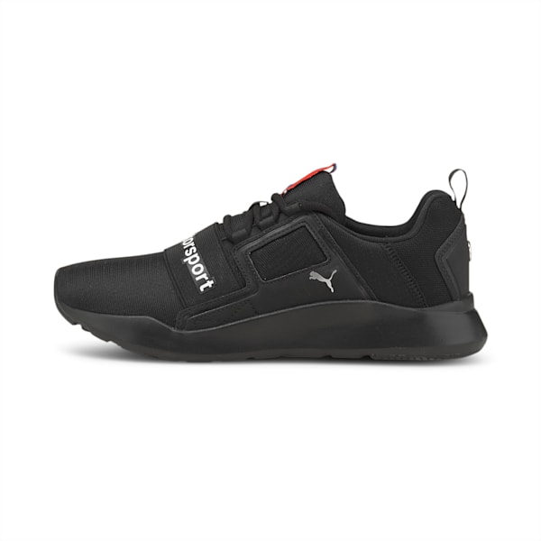 BMW M Motorsport Wired Cage Unisex Sneakers, Puma Black-Puma Black, extralarge-IND