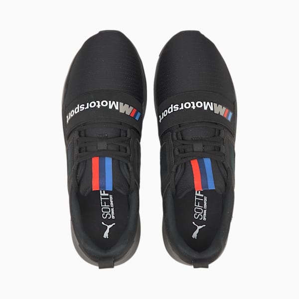 BMW M Motorsport Wired Cage Unisex Sneakers, Puma Black-Puma Black, extralarge-IND