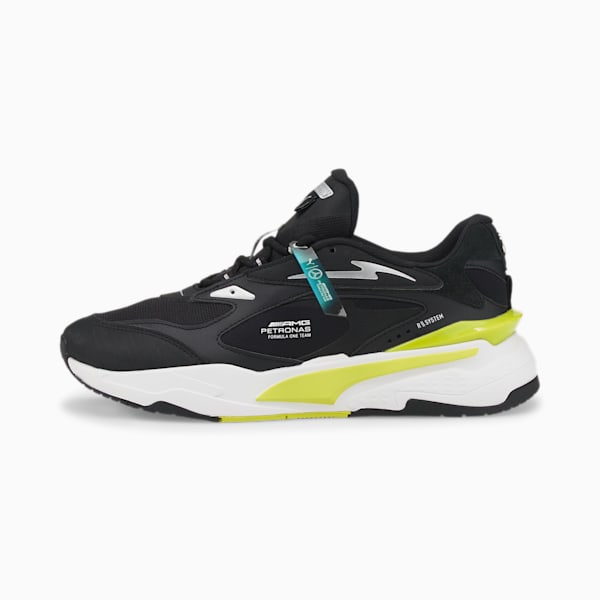 Mercedes F1 RS Fast Motorsport Men's Sneakers, Puma Black-Nrgy Yellow, extralarge