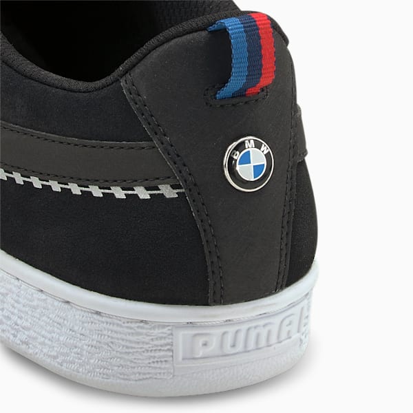 BMW MMS Men's Suede XXI Sneakers, Puma Black-Puma White, extralarge