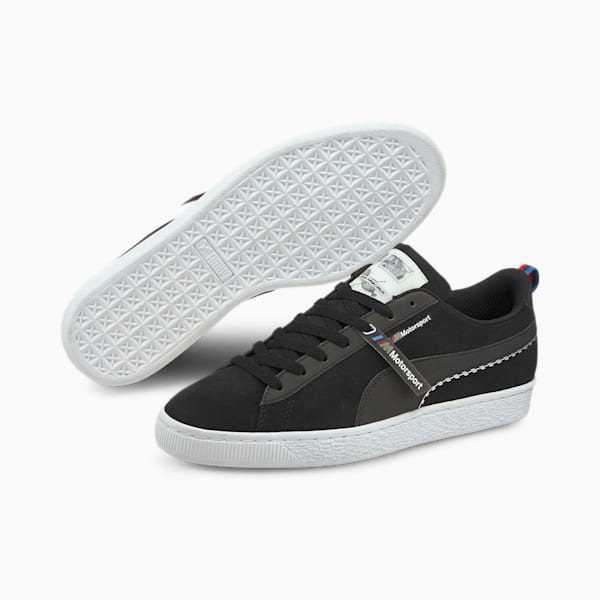 BMW MMS Men's Suede XXI Sneakers, Puma Black-Puma White, extralarge