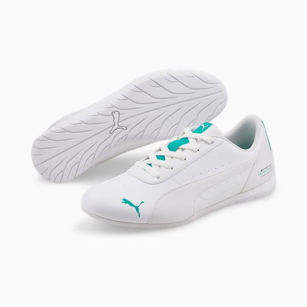 Mercedes AMG Petronas F1 Neo Cat Men's Sneakers, Puma White-Puma White, extralarge-IND