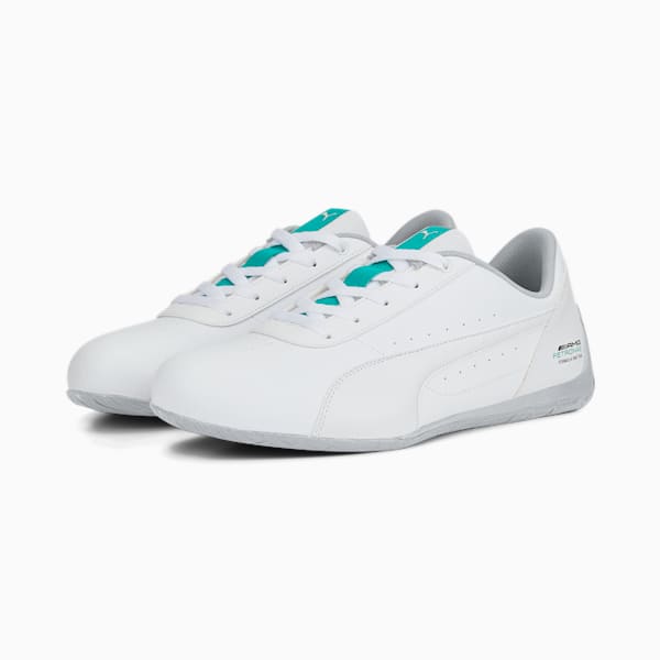 Mercedes AMG Petronas F1 Neo Cat Men's Sneakers, Puma White-Spectra Green, extralarge-IND