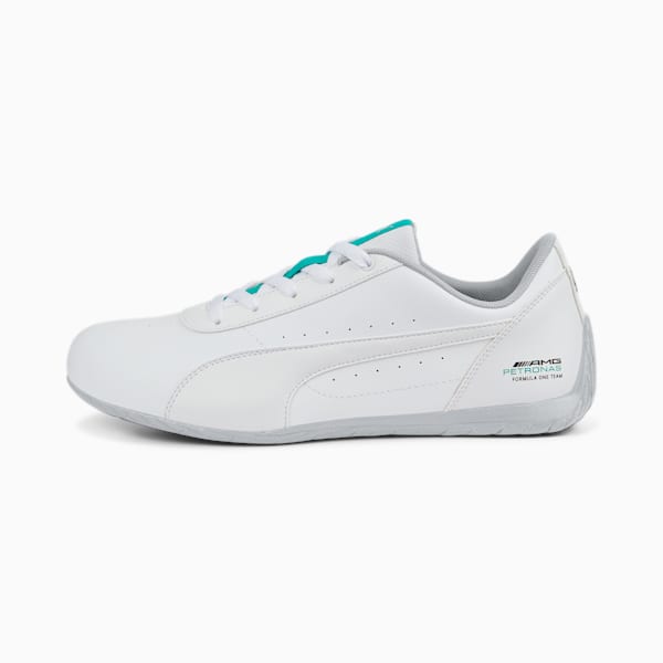 Mercedes AMG Petronas F1 Neo Cat Men's Sneakers, Puma White-Spectra Green, extralarge-IND