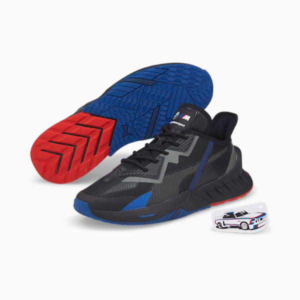 BMW M Motorsport MACO SL Men's Shoes, Puma Black-Puma Black-Strong Blue, extralarge