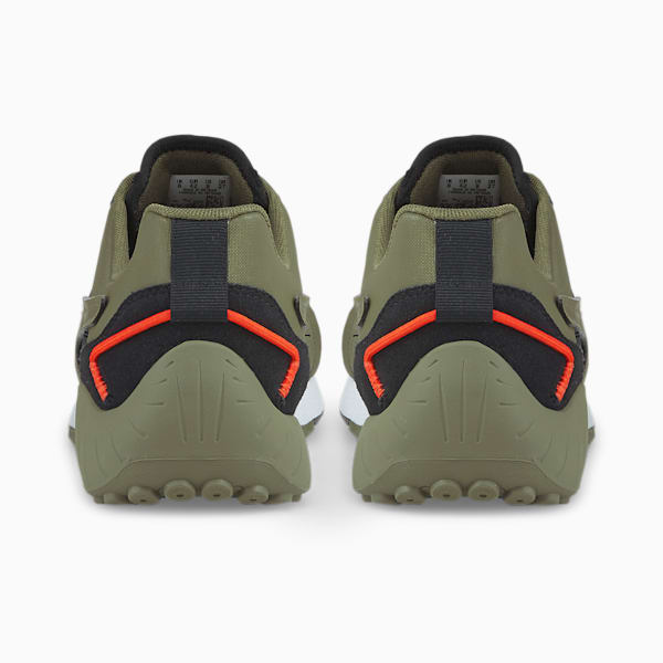 Porsche Legacy SpeedFusion Motorsport Shoes, Puma Black-Dark Green Moss-Firelight, extralarge