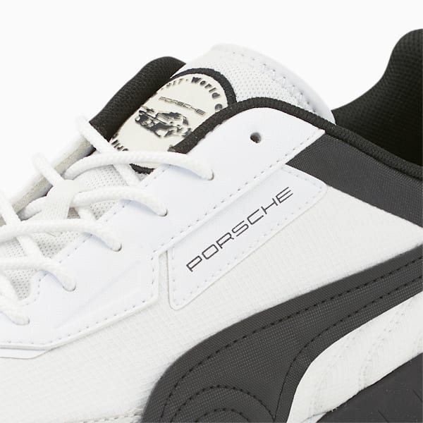 Porsche Legacy SpeedFusion Motorsport Shoes, Puma White-Puma Black-Firelight, extralarge
