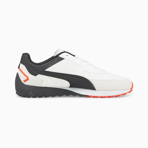 Porsche Legacy SpeedFusion Motorsport Shoes, Puma White-Puma Black-Firelight, extralarge