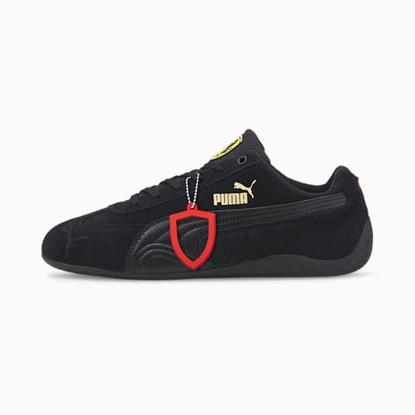 Scuderia Ferrari Speedcat Shield Unisex Sneakers, Puma Black-Puma Black-Rosso Corsa, extralarge-IND