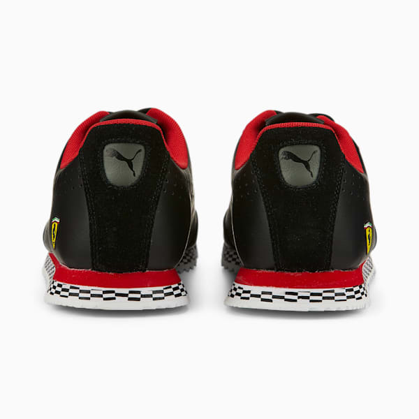 Scuderia Ferrari Low Racer Unisex Sneakers, Puma Black-Puma White, extralarge-IND