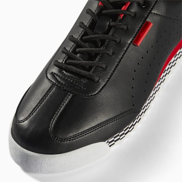 Scuderia Ferrari Low Racer Unisex Sneakers, Puma Black-Puma White, extralarge-IND