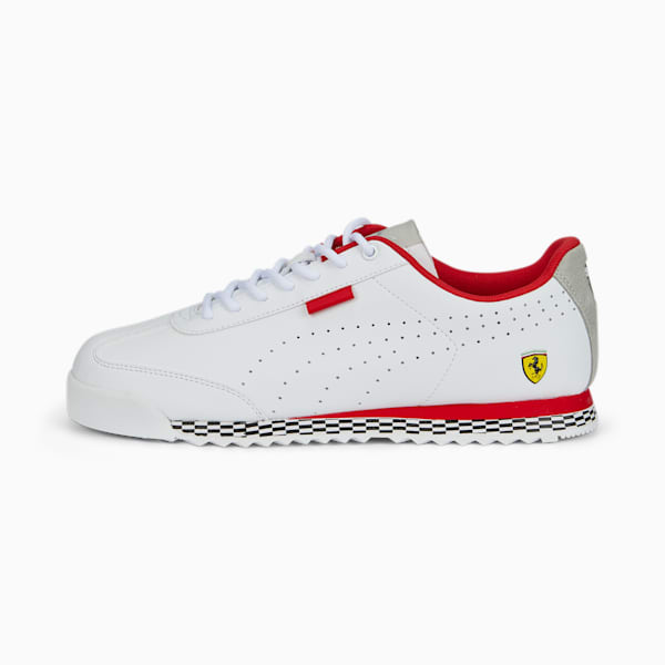 Scuderia Ferrari Roma Via Perforated Motorsport Shoes, Puma Red-Puma White, extralarge