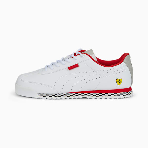 Tenis Roma Via Perforated Scuderia Ferrari, Puma Red-Puma White, extralarge