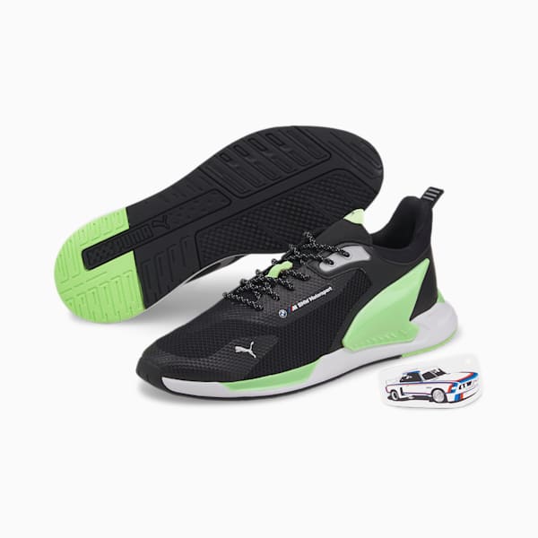 Tenis de automovilismo BMW M Motorsport ZenonSpeed, Puma Black-Fizzy Lime-Puma White, extralarge