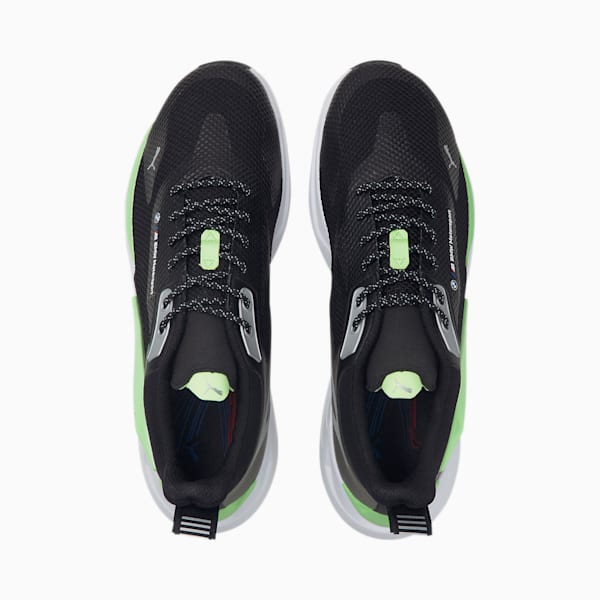 BMW M Motorsport ZenonSpeed Motorsport Shoes, Puma Black-Fizzy Lime-Puma White, extralarge