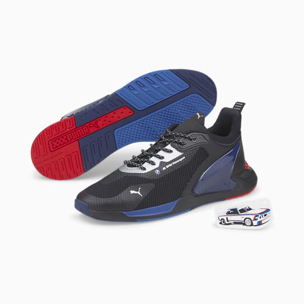 Tenis de automovilismo BMW M Motorsport ZenonSpeed, Puma Black-Strong Blue-Fiery Red, extralarge